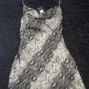 fashion nova snake print mini dress